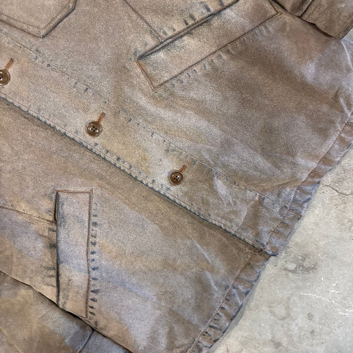 타케오키쿠치 레더 파우더 코팅 자켓 상품이미지4