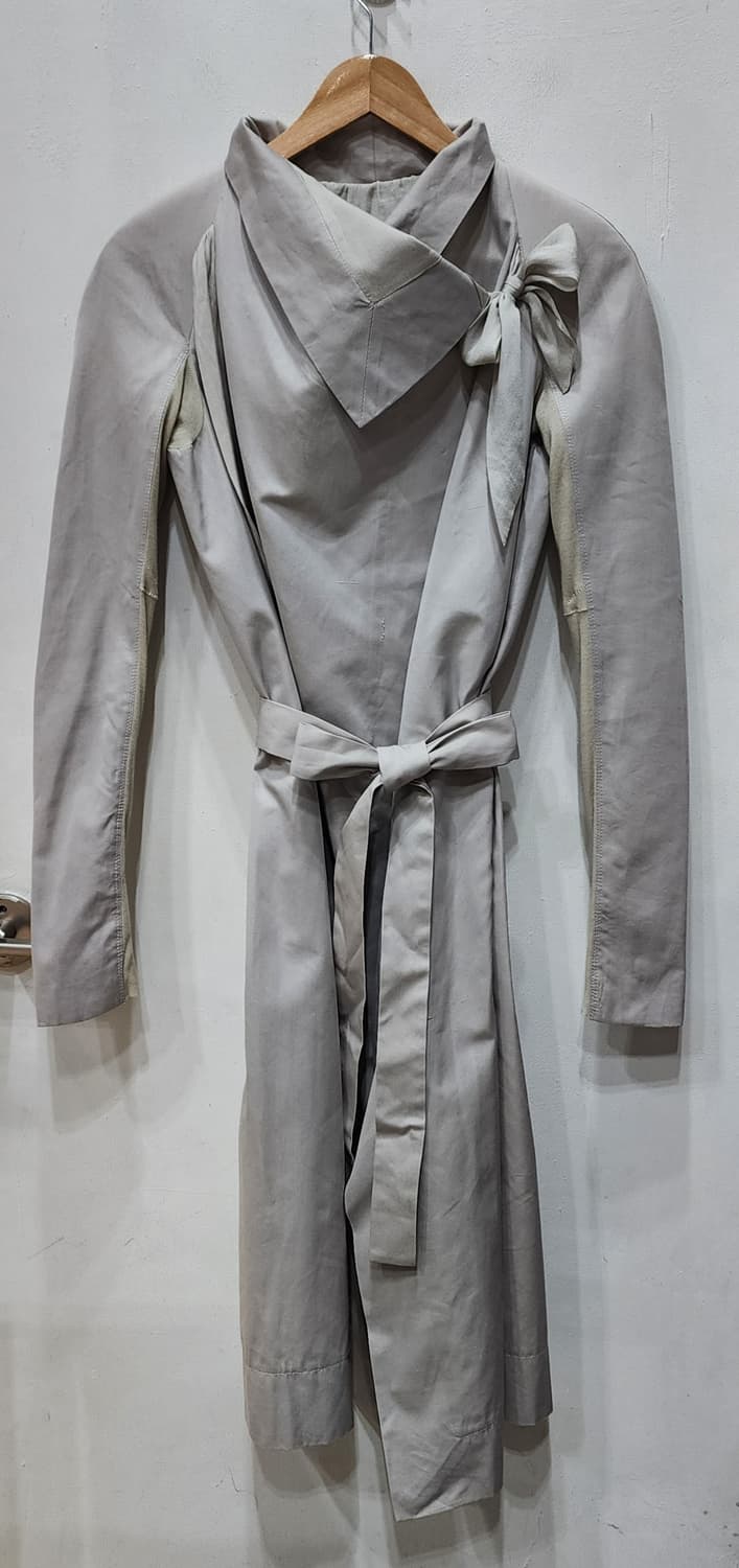 릭오웬스 실크 트렌치코트 40사이즈 상품이미지1