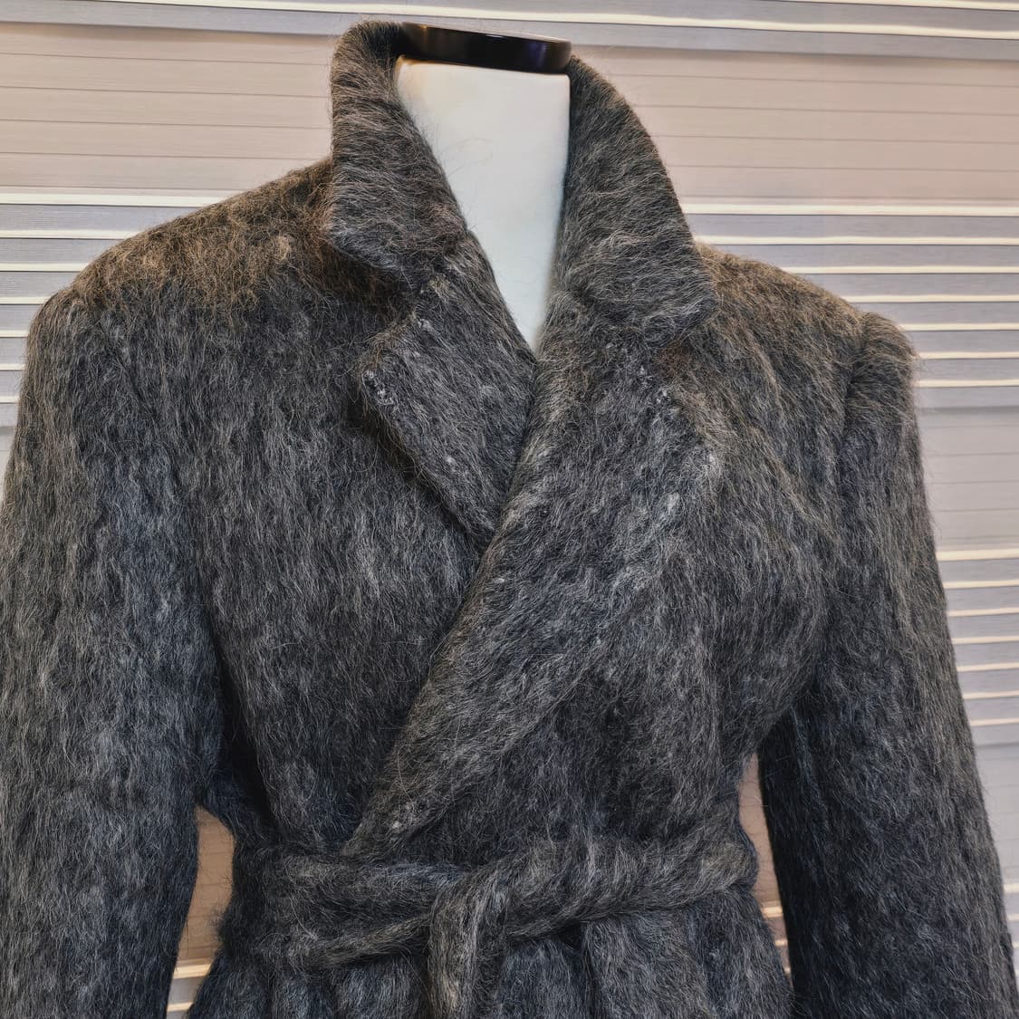 《새상품》모헤어 자켓 코트 & 허리끈 (또는 머플러로 사용) 상품이미지8