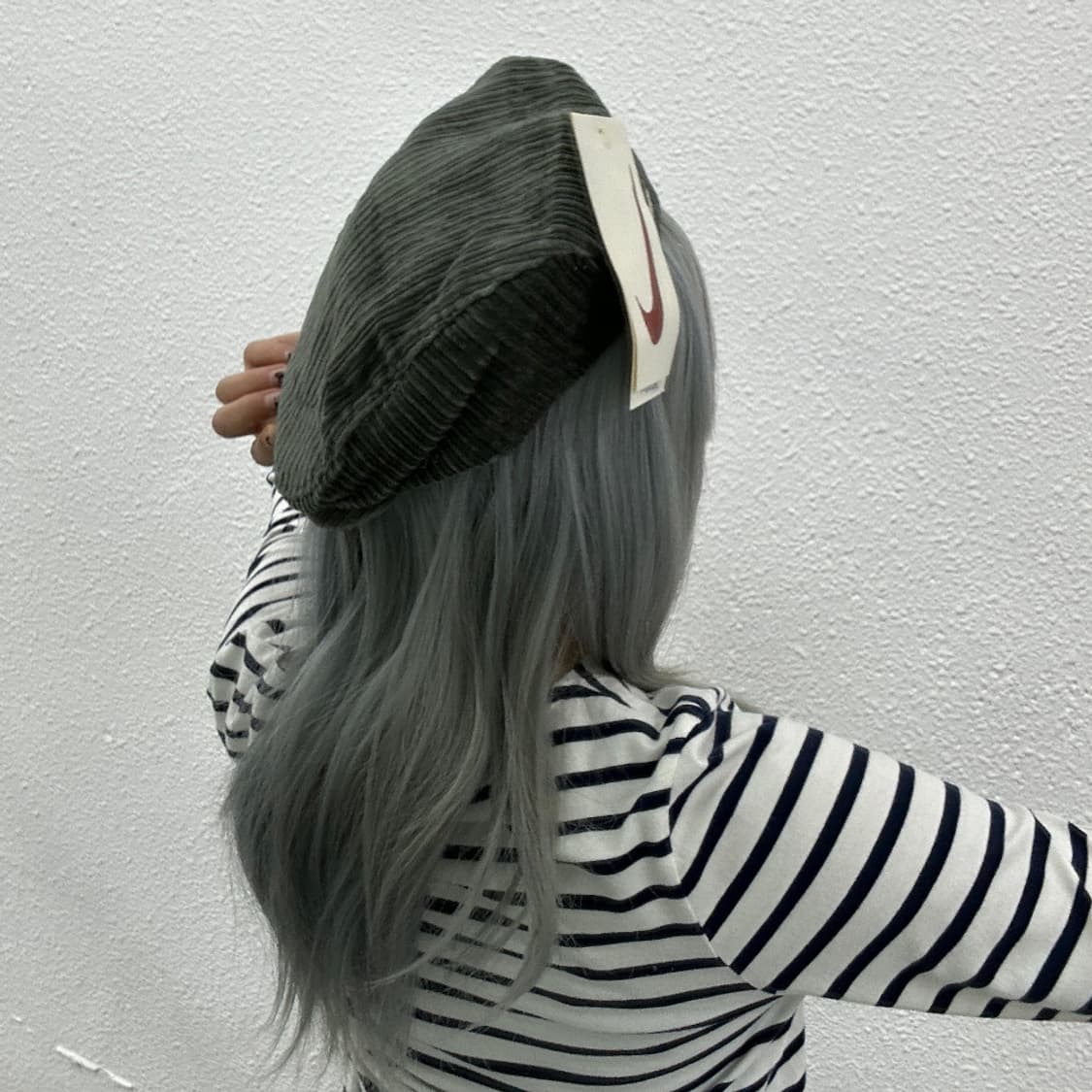 나이키 90s y2k 그린 코듀로이 헌팅캡 상품이미지3