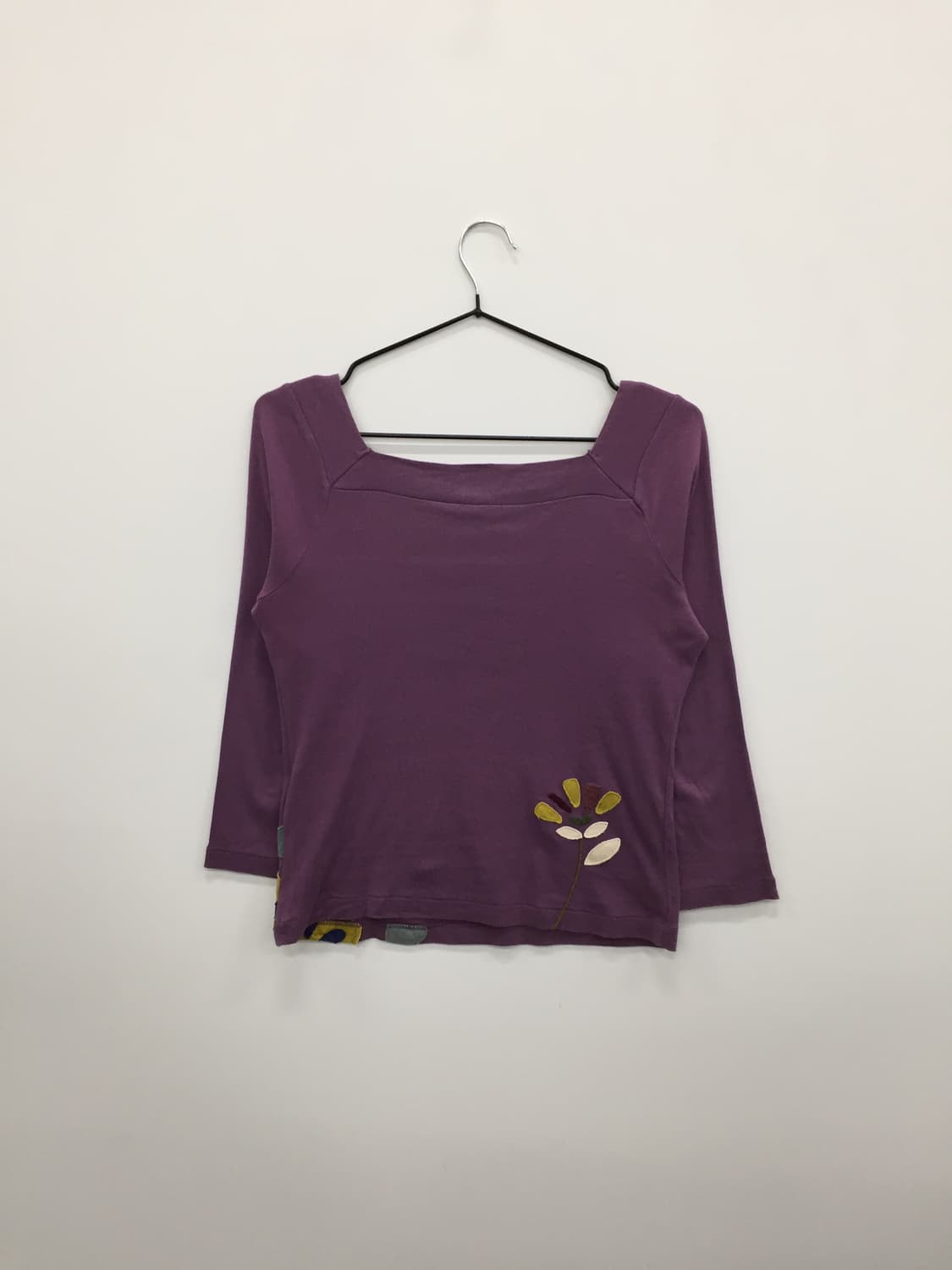 'Jocomomola' Purple Flower Applique Top 상품이미지6