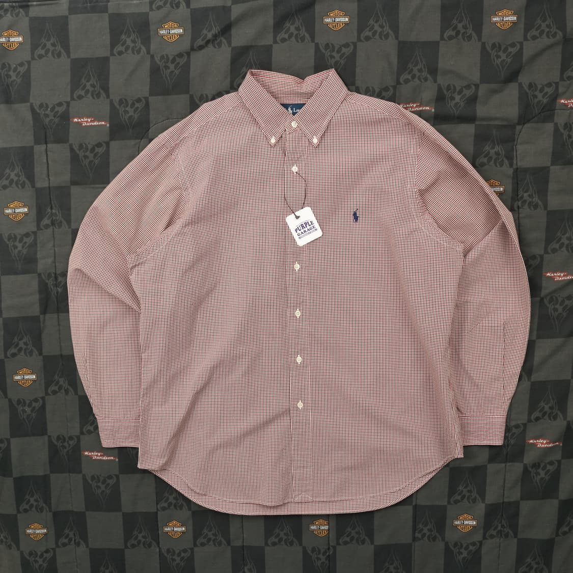 폴로 깅엄 체크셔츠 XL B73 상품이미지1