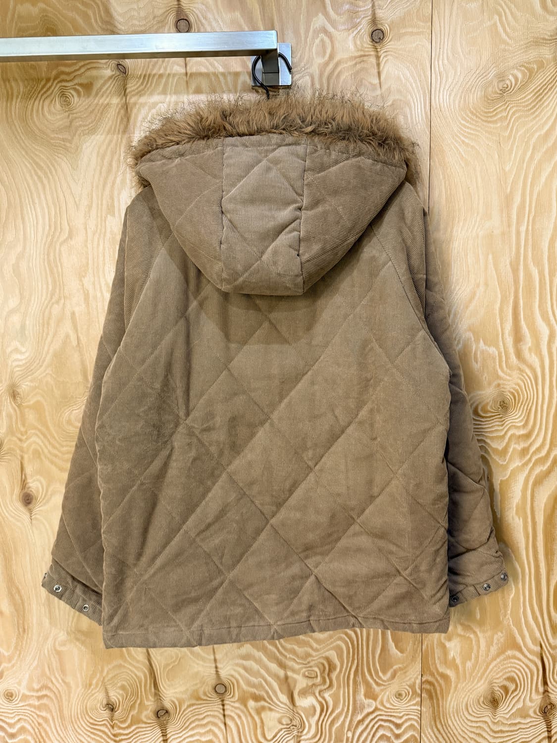 반작 코듀로이 퀼티드 후드 점퍼 상품이미지5