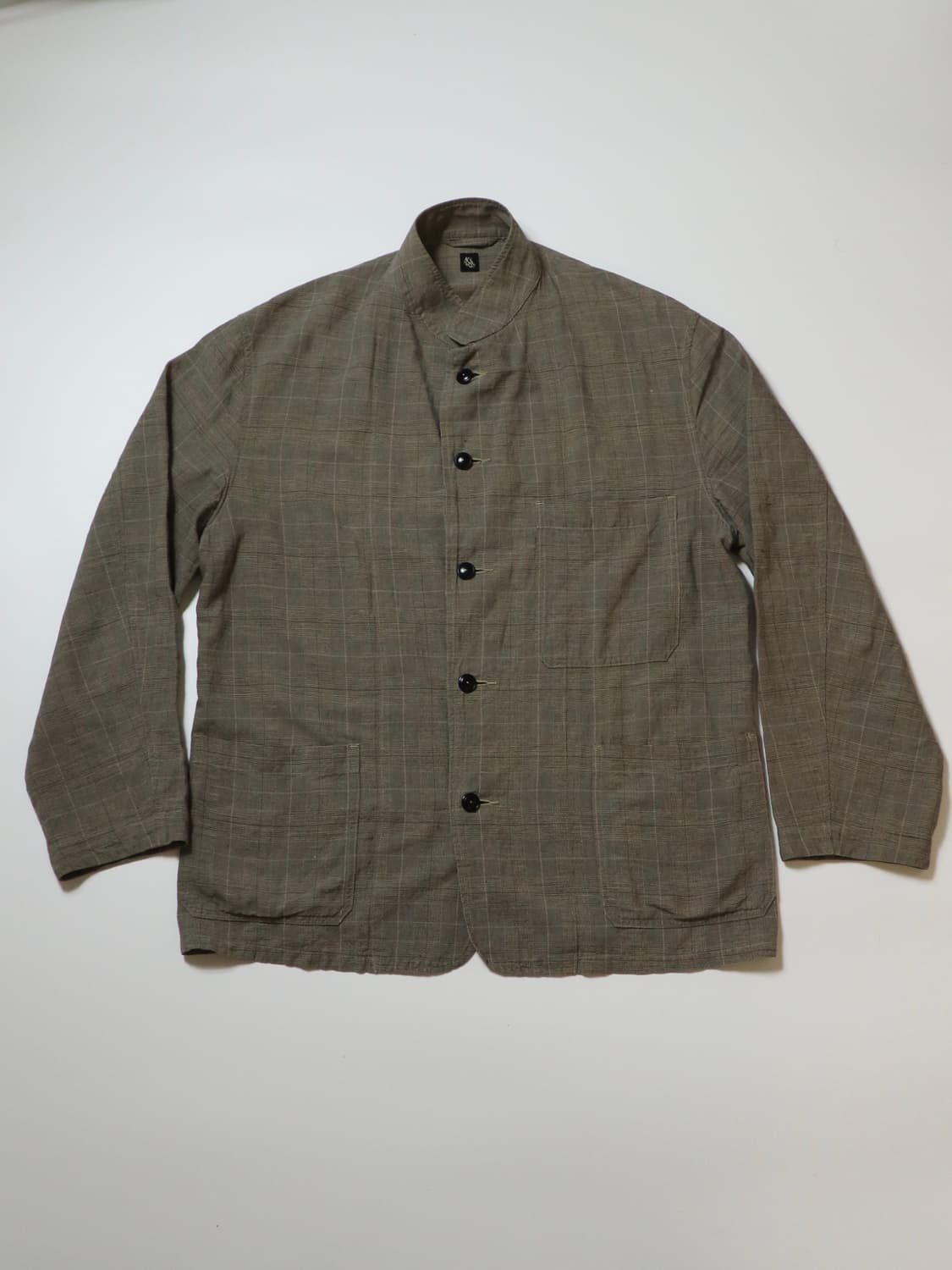 KAPTAIN SUNSHINE Glen Check Stand Collar 상품이미지1