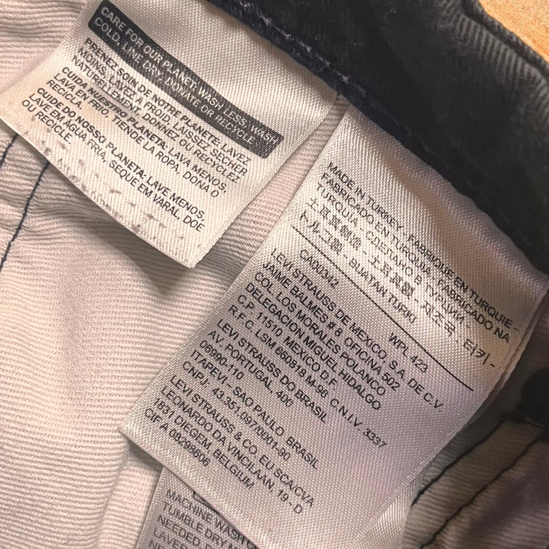 리바이스 510 블랙진 데님팬츠 W36 L34 상품이미지5