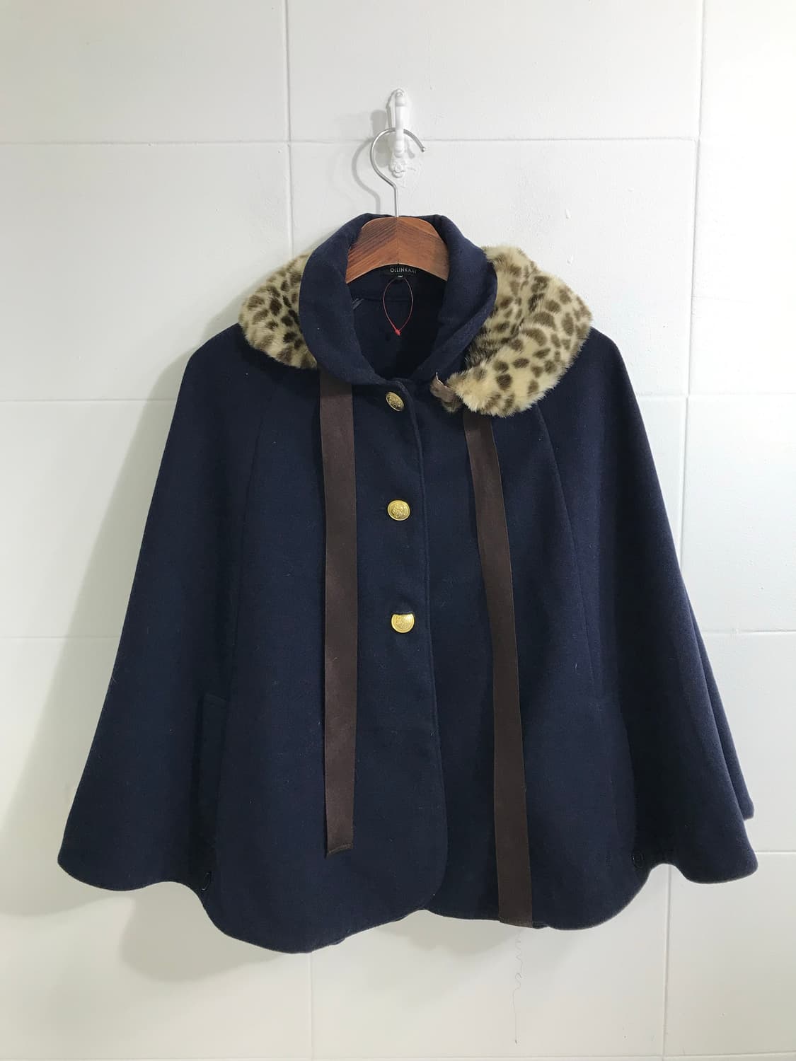 데일리 네이비 갸루 니혼진 케이프코트 프레피 코디세트 상품이미지5