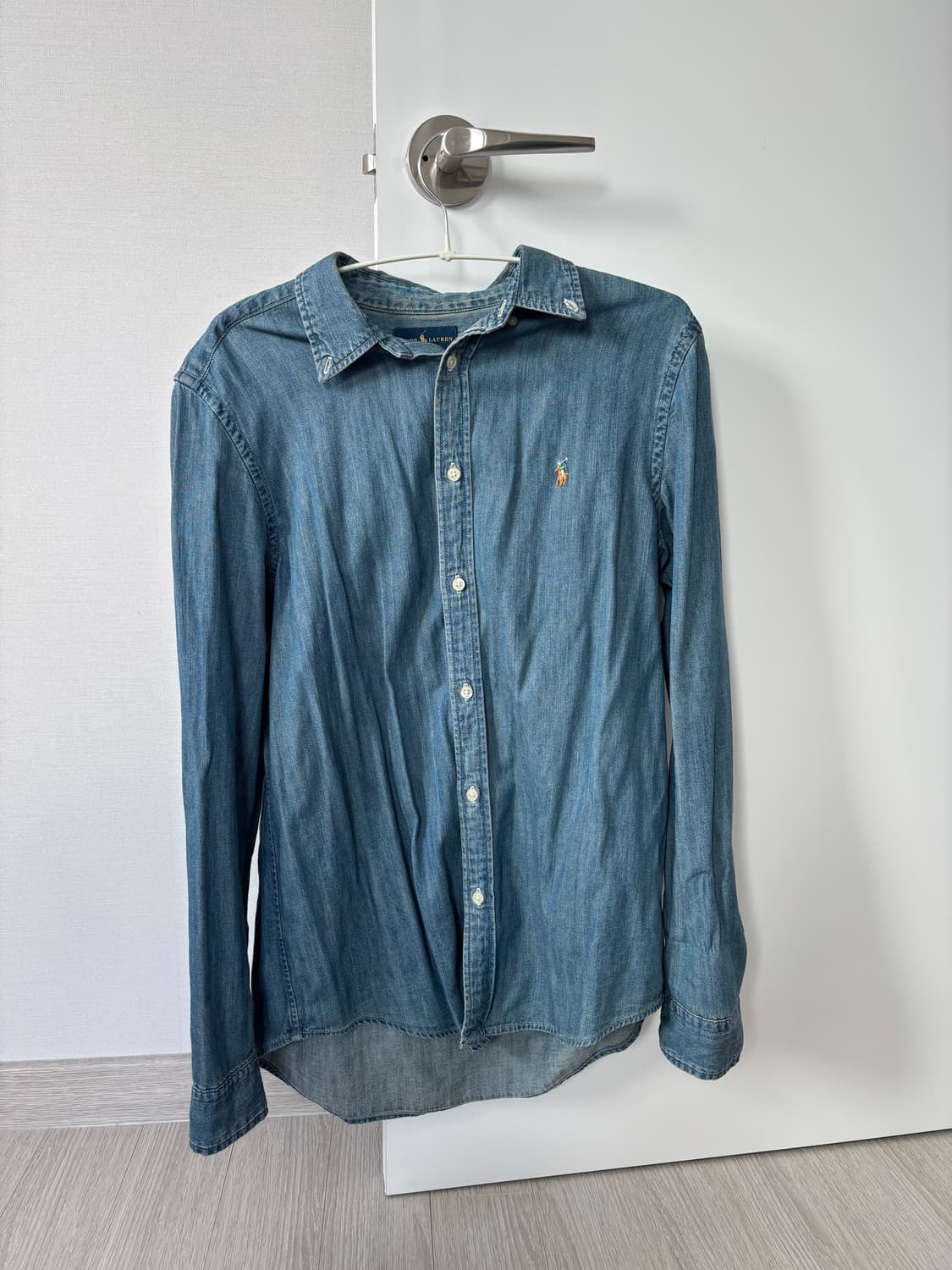 폴로 데님 셔츠 여성 xs 상품이미지1
