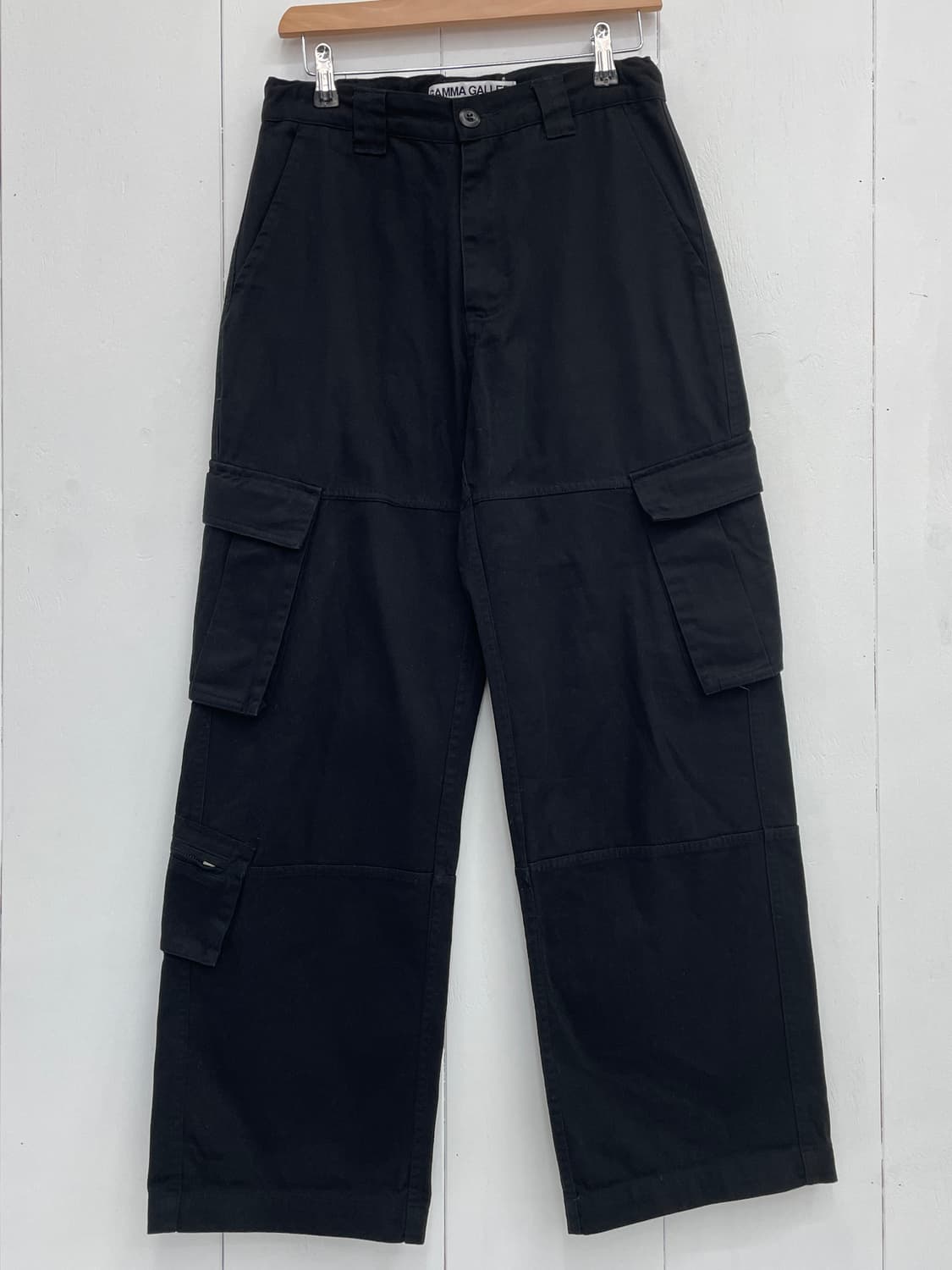 감마갤러리(GAMMA GALLERY) 와이드 핏 카고 팬츠 블랙 상품이미지2