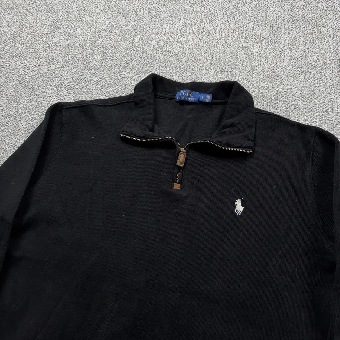 폴로 랄프로렌 블랙 포니 쿼터집업 니트 상품이미지2