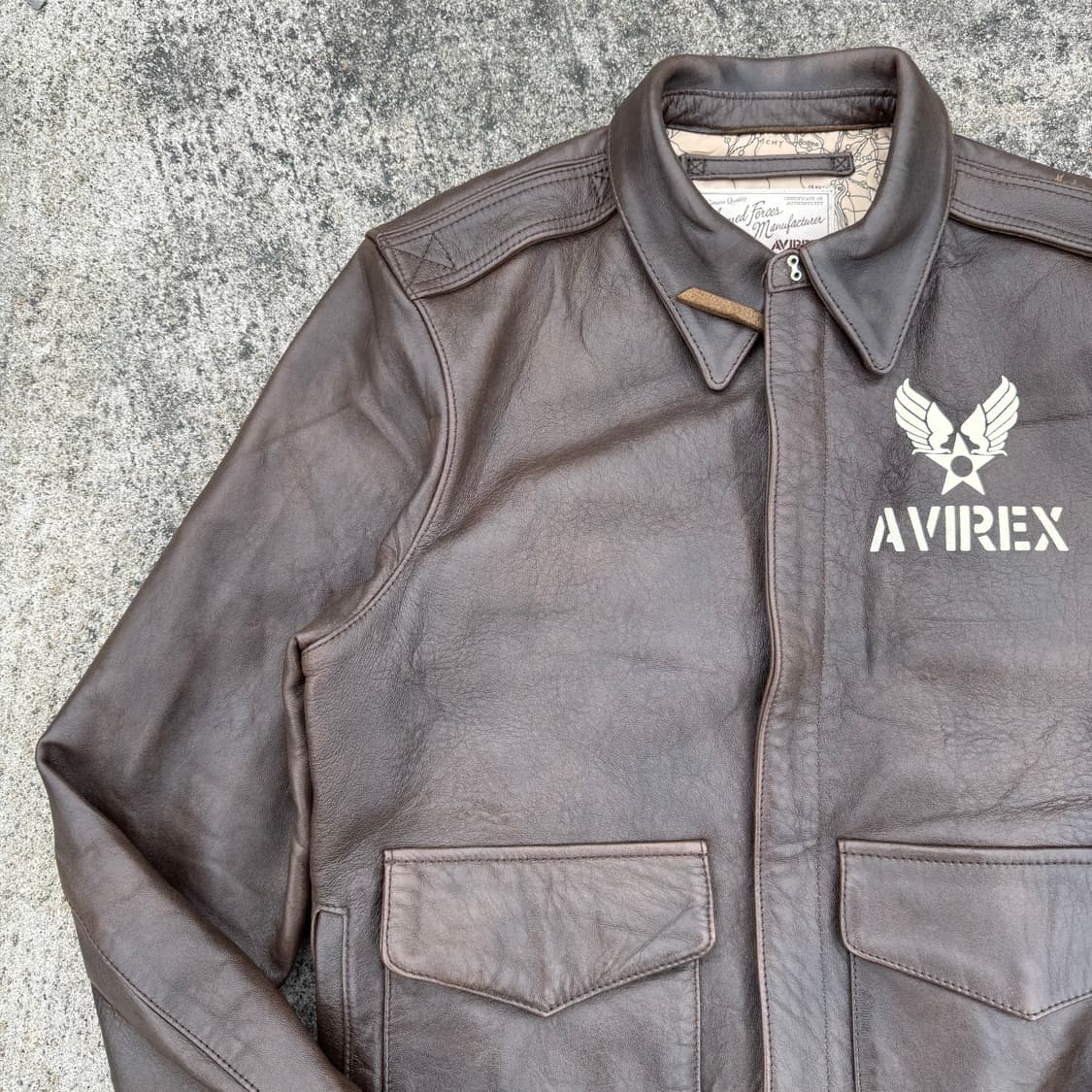 [L] Avirex 아비렉스 핀업걸 A-2 레더 자켓 상품이미지3