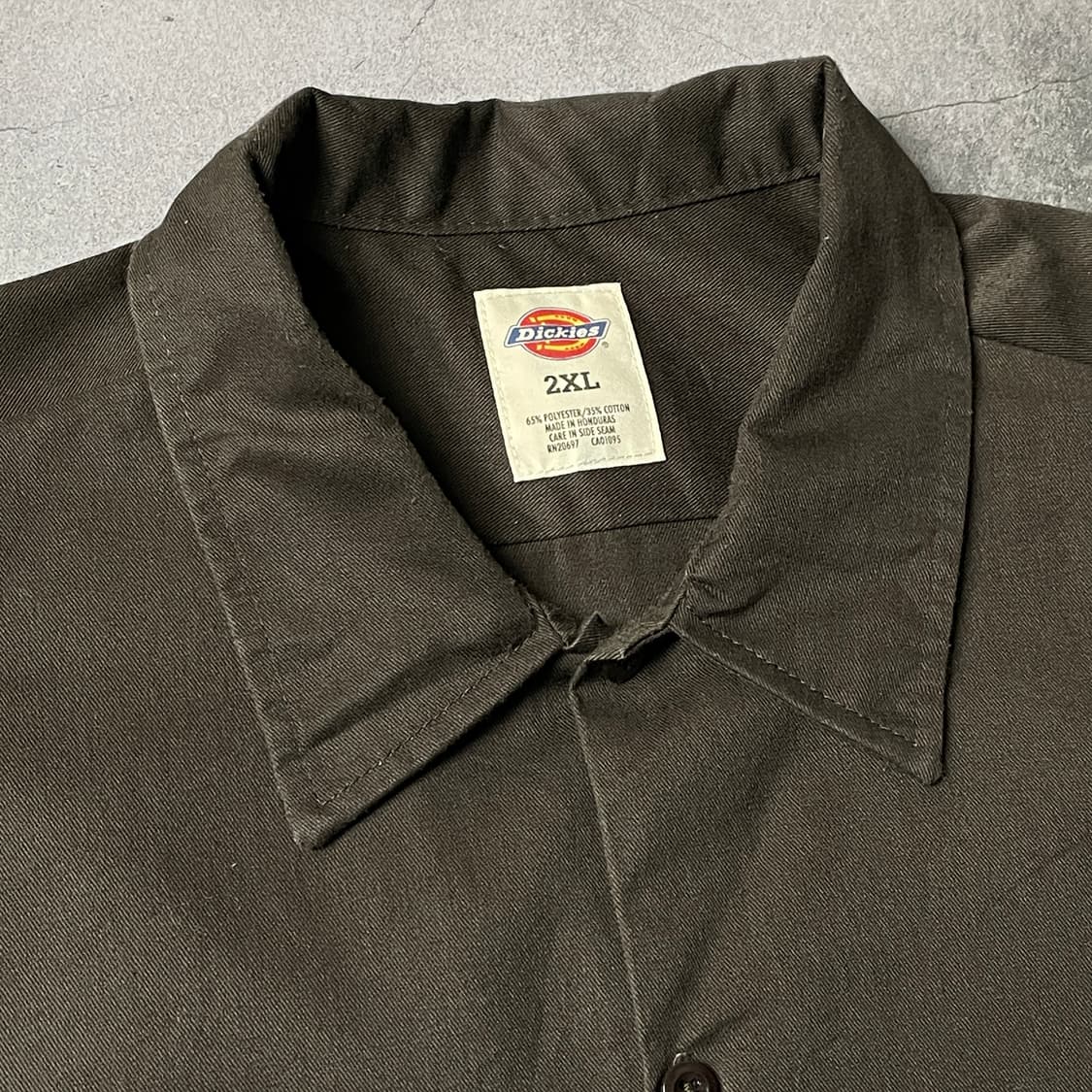 DICKIES 디키즈 빈티지 브라운 플랩포켓 워크 셔츠 A00897 상품이미지2