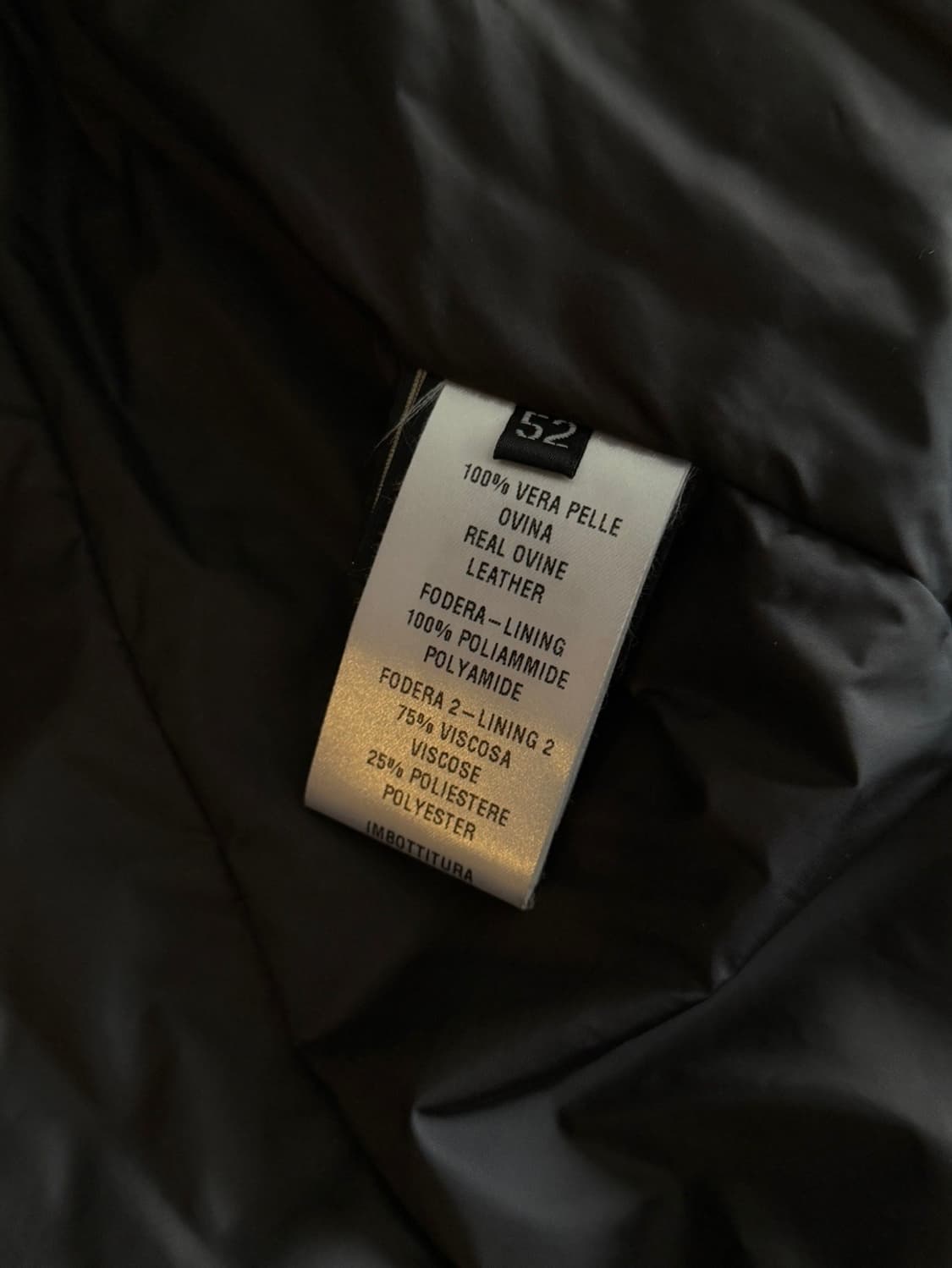 프라텔리 로쎄티 구스다운 레더 패딩 자켓 105 상품이미지5