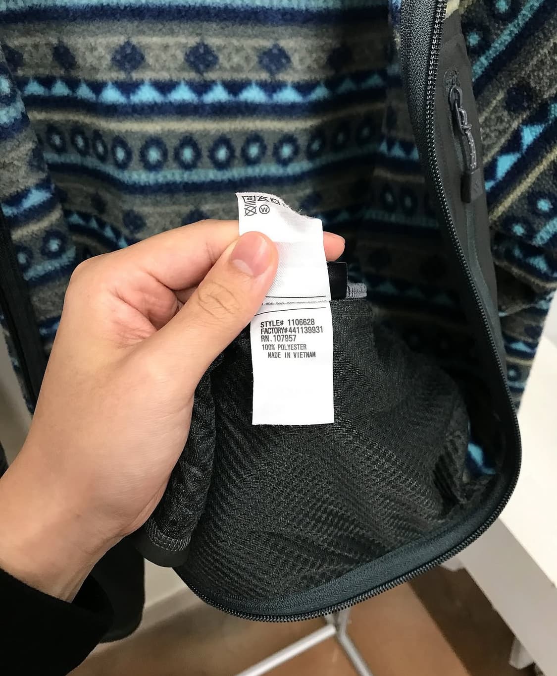 몽벨 페어아일 노르딕 패턴 후리스 자켓 상품이미지3