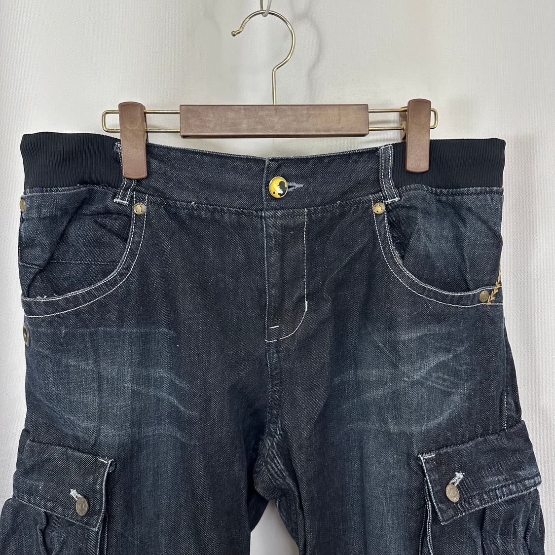   MLB 남자 밴딩 면 데님팬츠 빅사이즈 86 (38-39인치) 상품이미지2