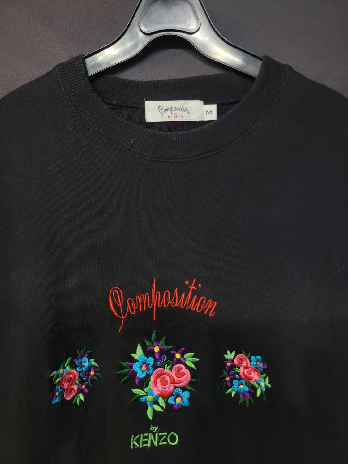 Composition by KENZO 겐조 플로럴 자수로고 맨투맨  상품이미지2