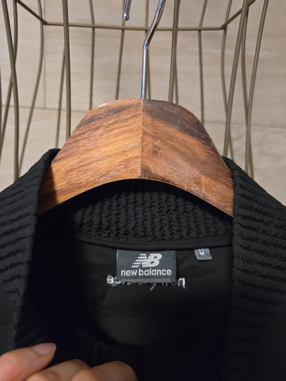 [95/m] 뉴발란스 퀼팅 덕다운 패딩 미착용 상품이미지4