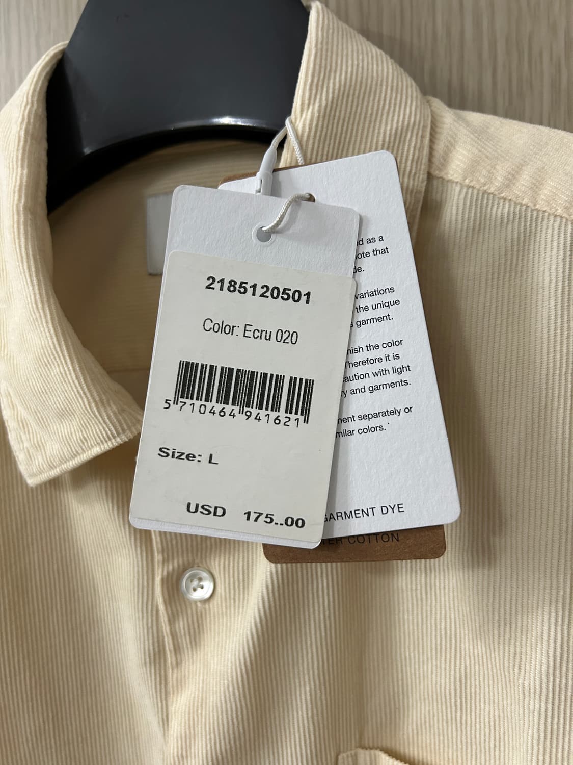 NN07 코듀로이 셔츠 상품이미지3