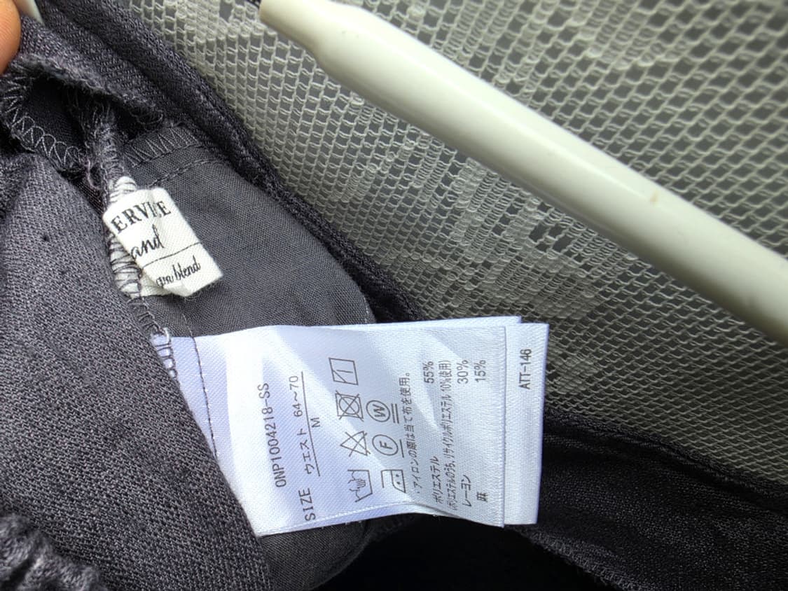 셀프서비스 와이드 리넨 치마바지 상품이미지6