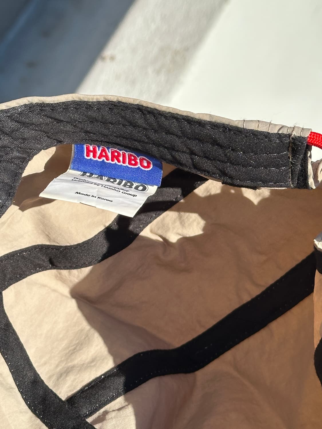 [F] 하리보 로고 베이지 캠프캡 모자 상품이미지6