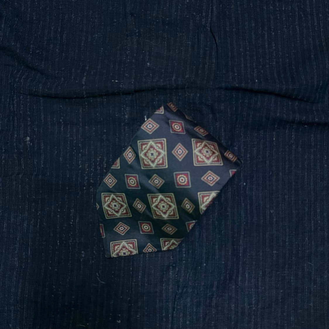 90‘s 크리스찬 디올 지오매트릭 패턴 실크 타이 상품이미지1