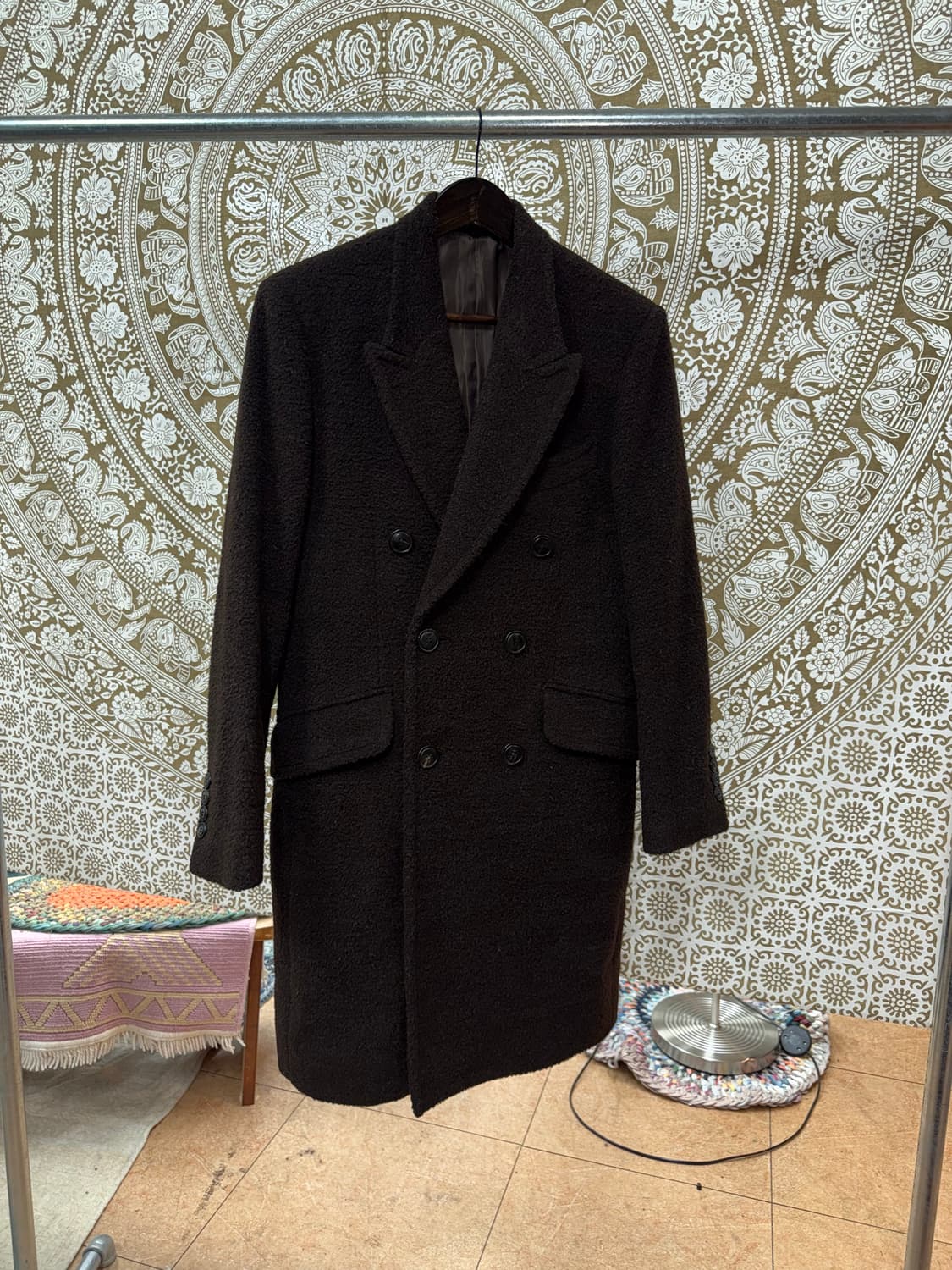 커스텀멜로우 여성 알파카 더블버튼 롱코트  상품이미지3