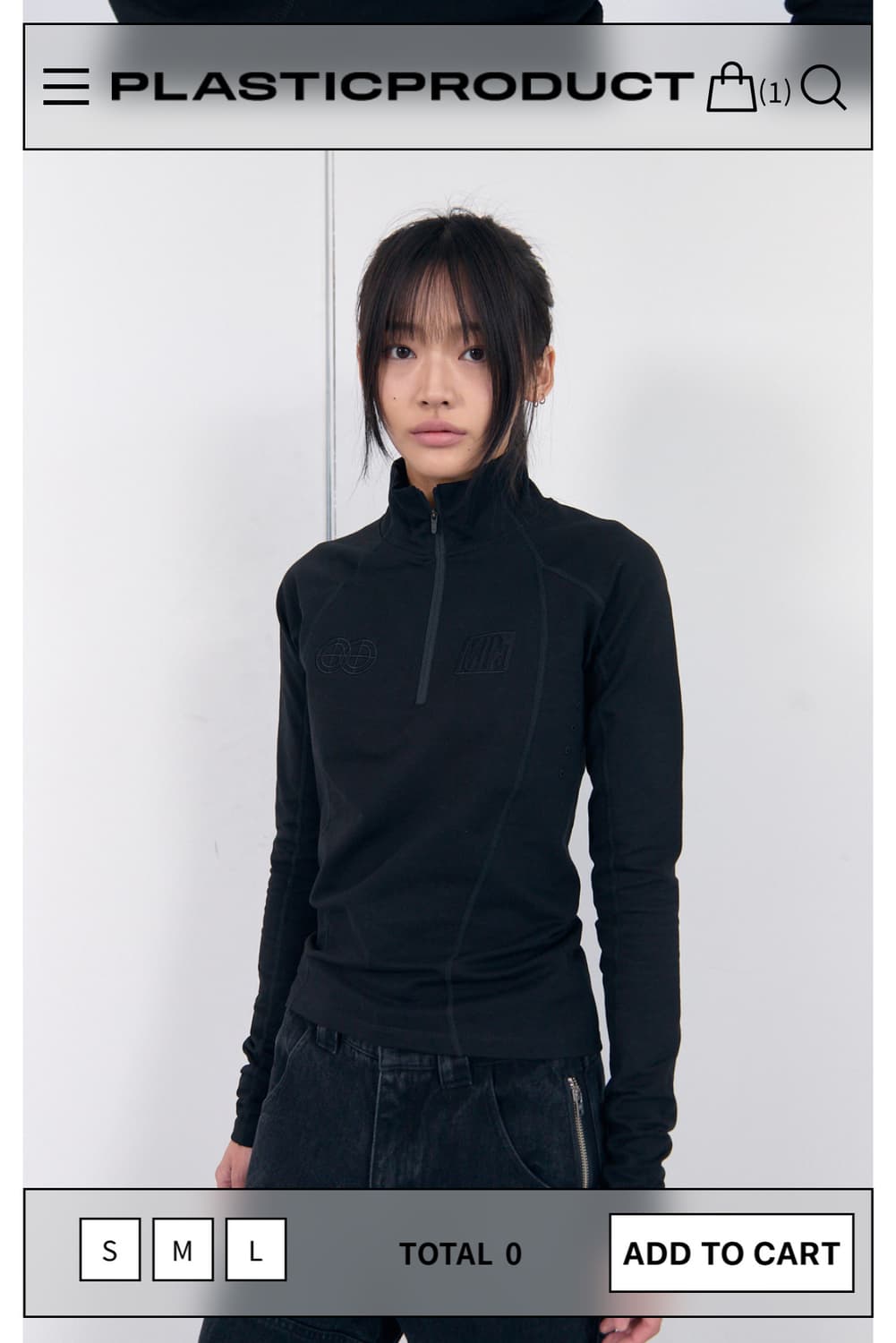 플라스틱 프로덕트 MPa 소프트 쉘 하프집업 여성 상품이미지1