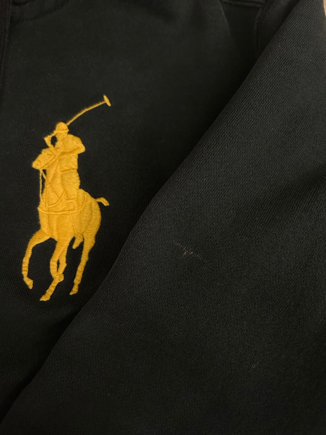 폴로 빅포니 후드집업 블랙 상품이미지2