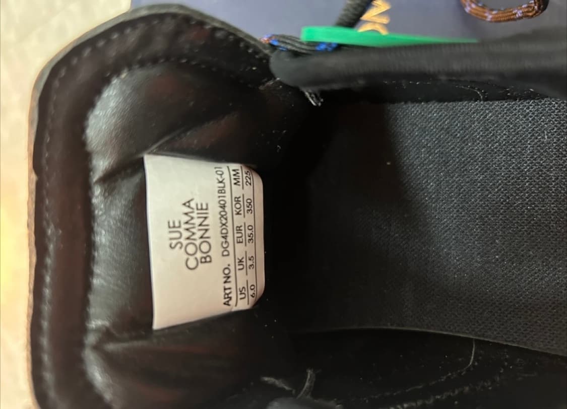 Suecomma Bonnie 운동화 블랙 225mm 상품이미지4