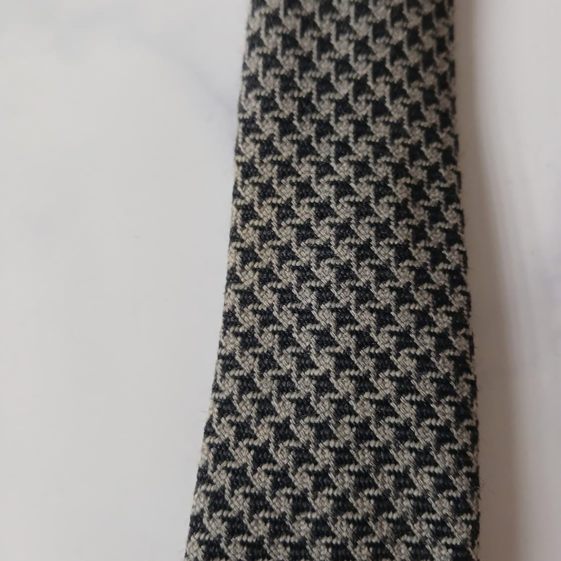 아르마니 꼴레지오니 울 그레이 패턴 넥타이 9.5cm A등급 A19374 상품이미지7