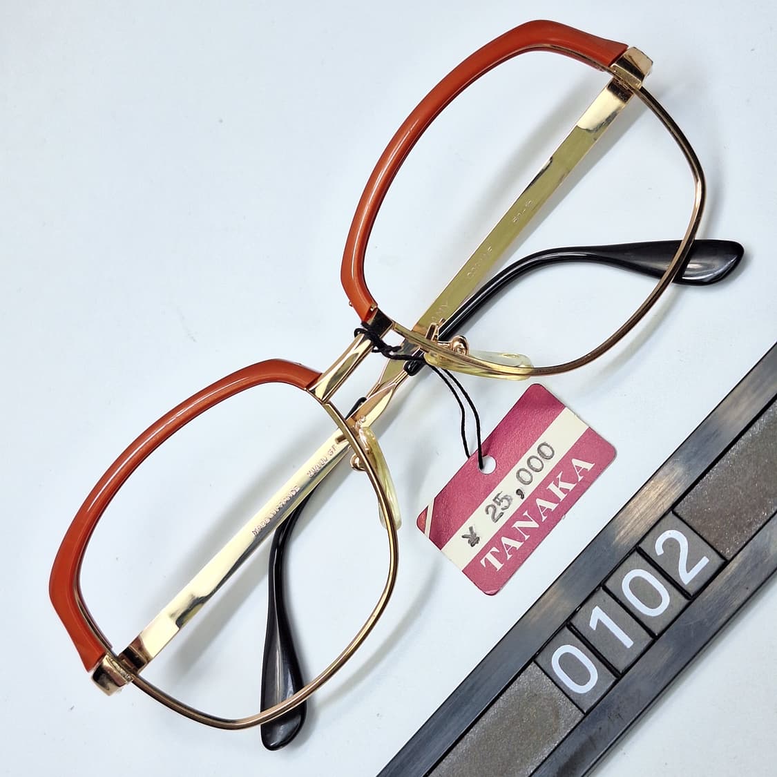 프랑스제 빈티지 데드스톡 미사용/LAMY CORINNE 하금테 금장 안경 상품이미지1