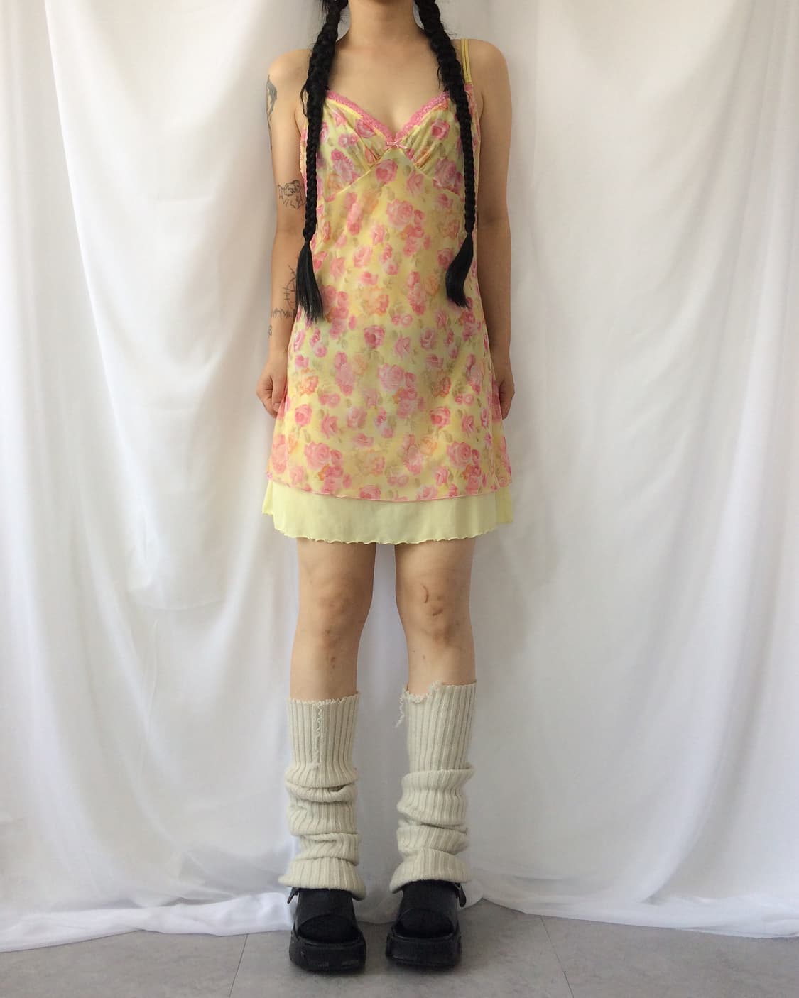Flower pattern sleeveless onepiece 상품이미지1