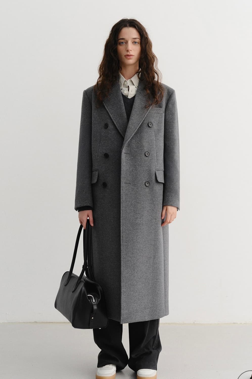던스트 더블 브레스티드 코트 M 상품이미지1