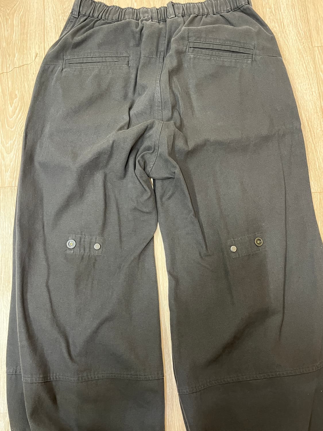 해칭룸 Volume Pants Oxford Washed Charcoal 상품이미지2