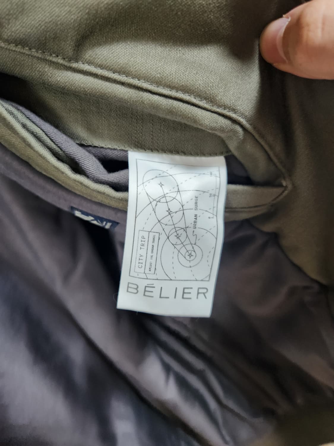 벨리에 네오시티 플라이트 자켓 올리브 상품이미지8