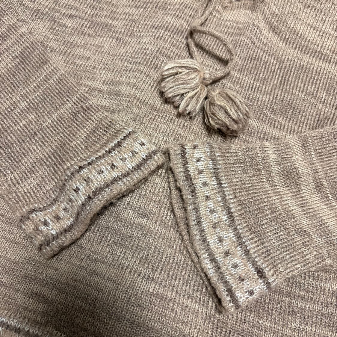 빈티지 히피 모리걸 니트 후드 상품이미지3