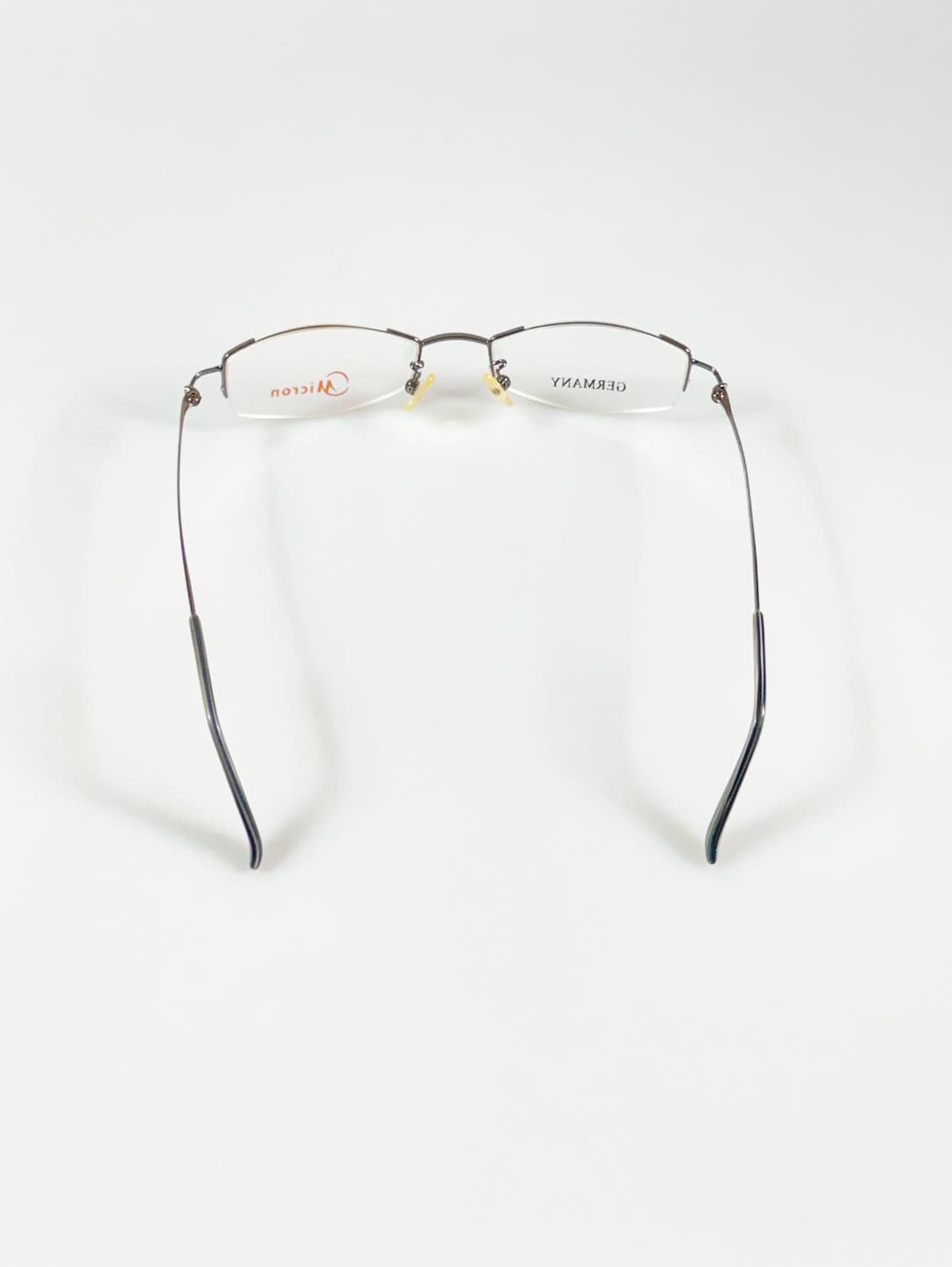 독일제 MICRON 세미 림리스 스퀘어 무테 빈티지 안경 상품이미지5