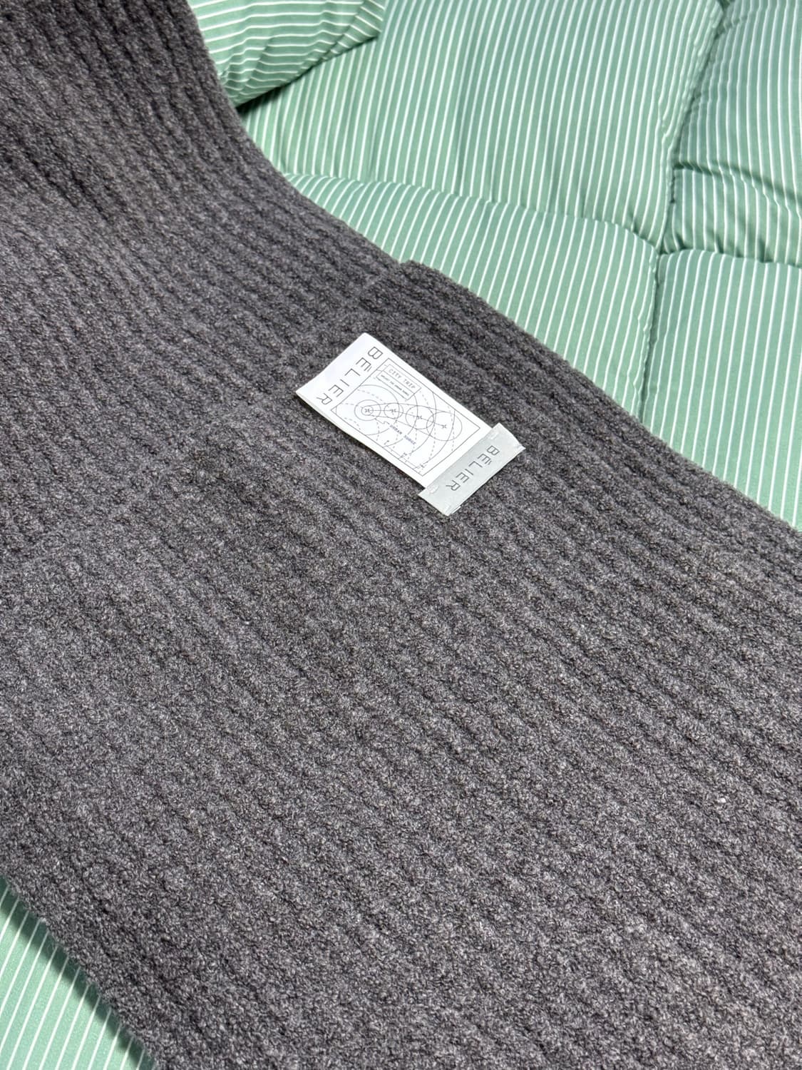 벨리에 머플러 목도리 그레이 컬러 상품이미지1