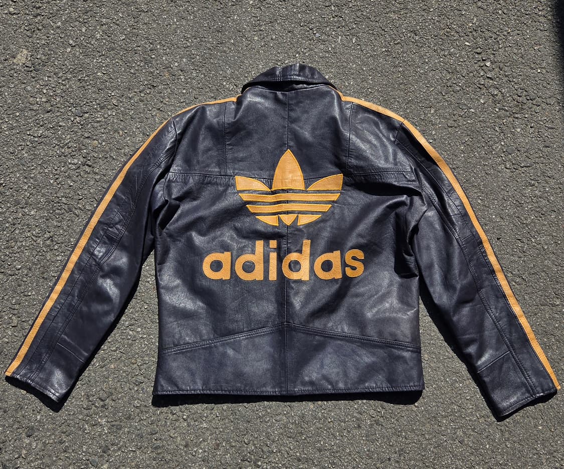 빈티지 아디다스 빅로고 가죽자켓 상품이미지3