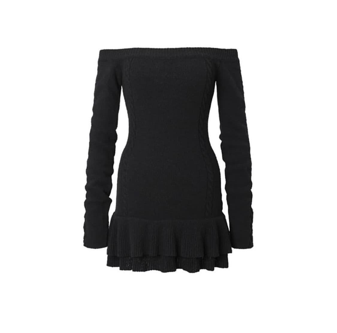 쓰리타임즈 케이블 오프숄더 원피스 상품이미지3