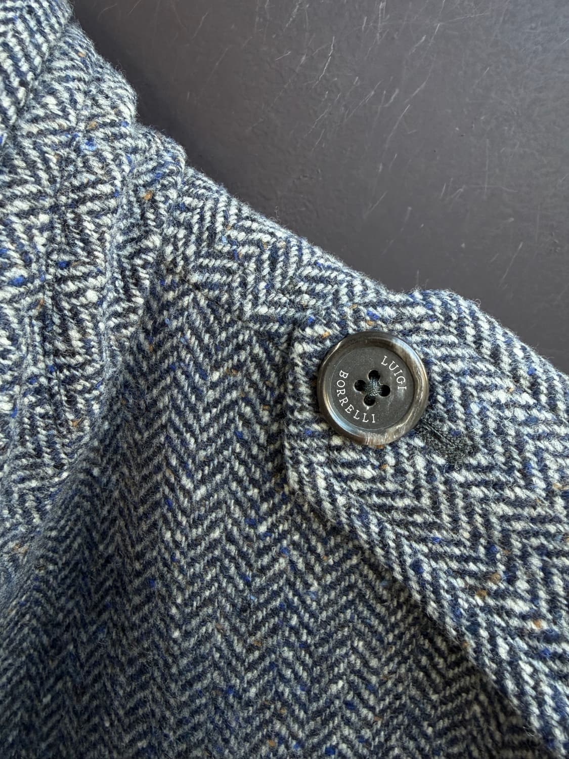 50/ 루이지 보렐리 라나 버진울 견장 코트 자켓 상품이미지5