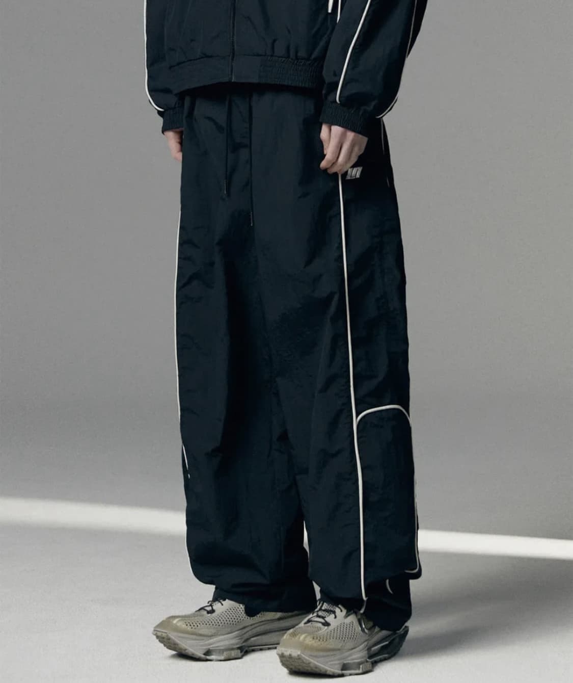 낫포너드 레이싱 팬츠 바지 블랙 L 상품이미지1