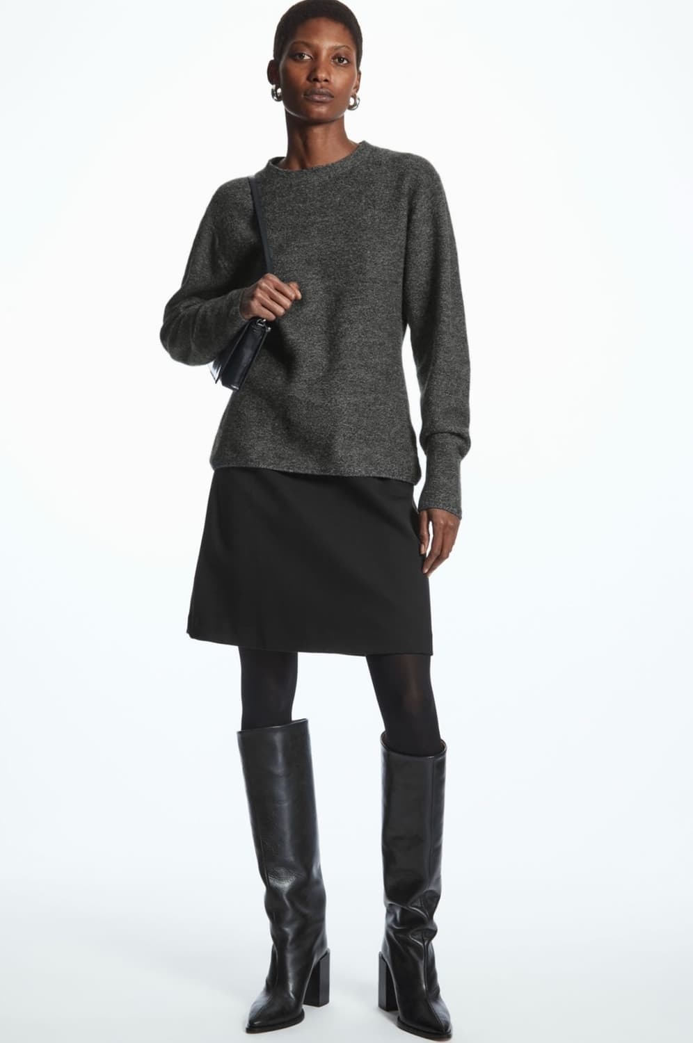 코스 트윌 자켓 미니스커트 셋업 판매해요 상품이미지4