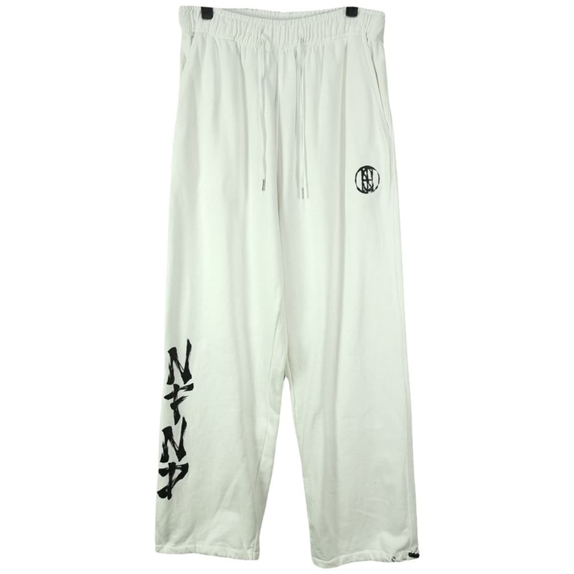 [낫포너드] 로고 프린팅 와이드 스웻 팬츠 아이보리 M19506 상품이미지2