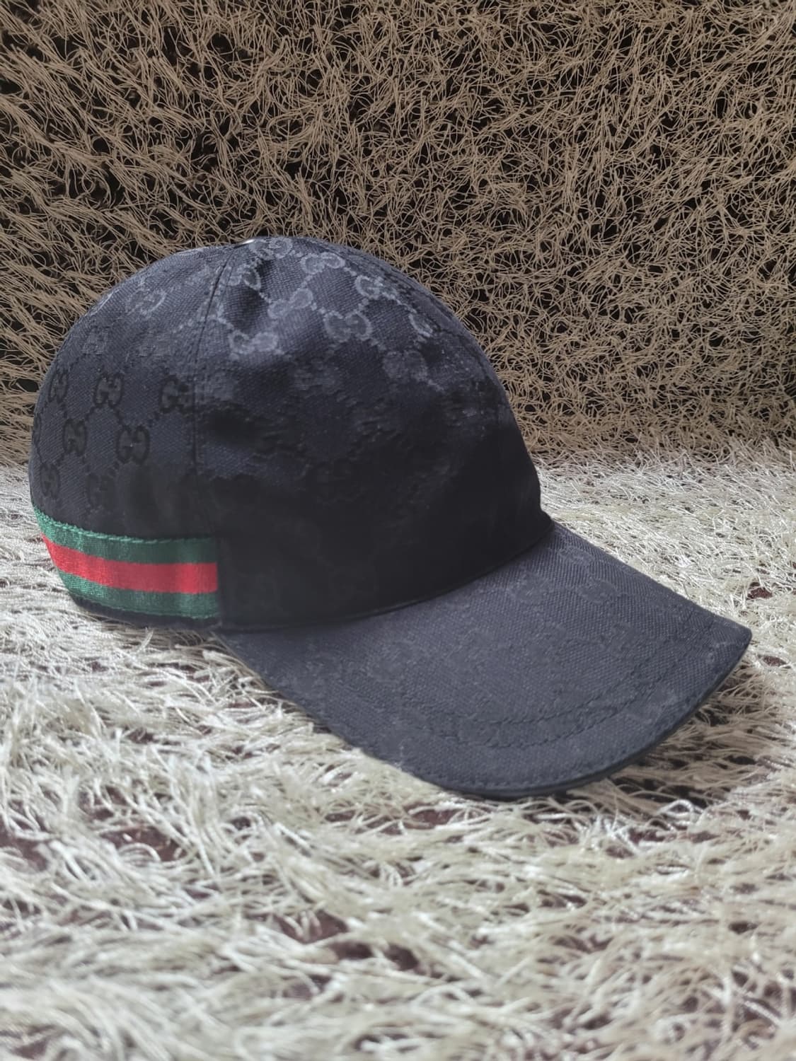 [XL] 구찌 블랙 GG 모노그램 볼캡 모자 200035 a821063 상품이미지3