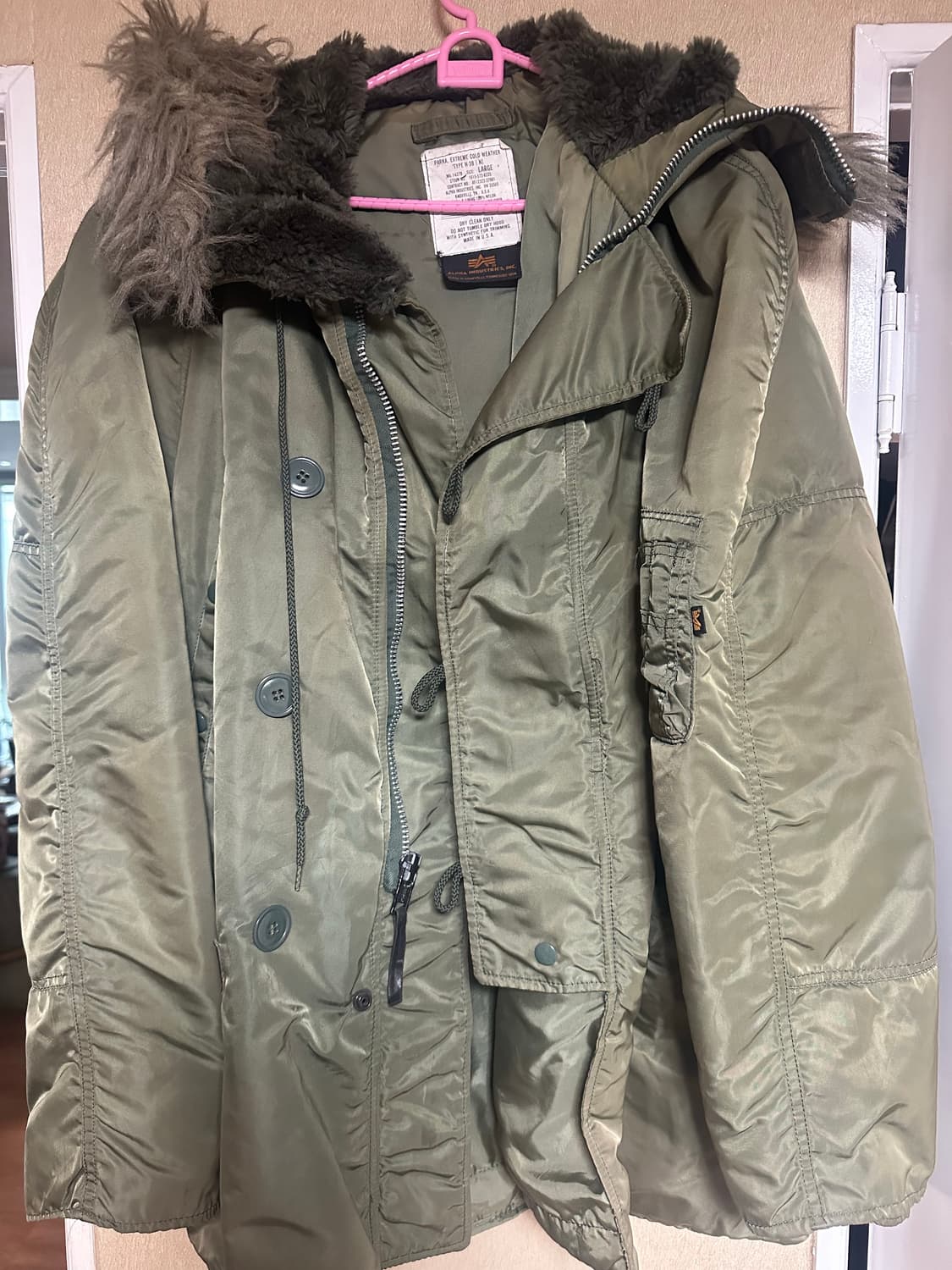 알파인더스토리 90s n-3b 빈티지 파카 자켓 L 상품이미지1