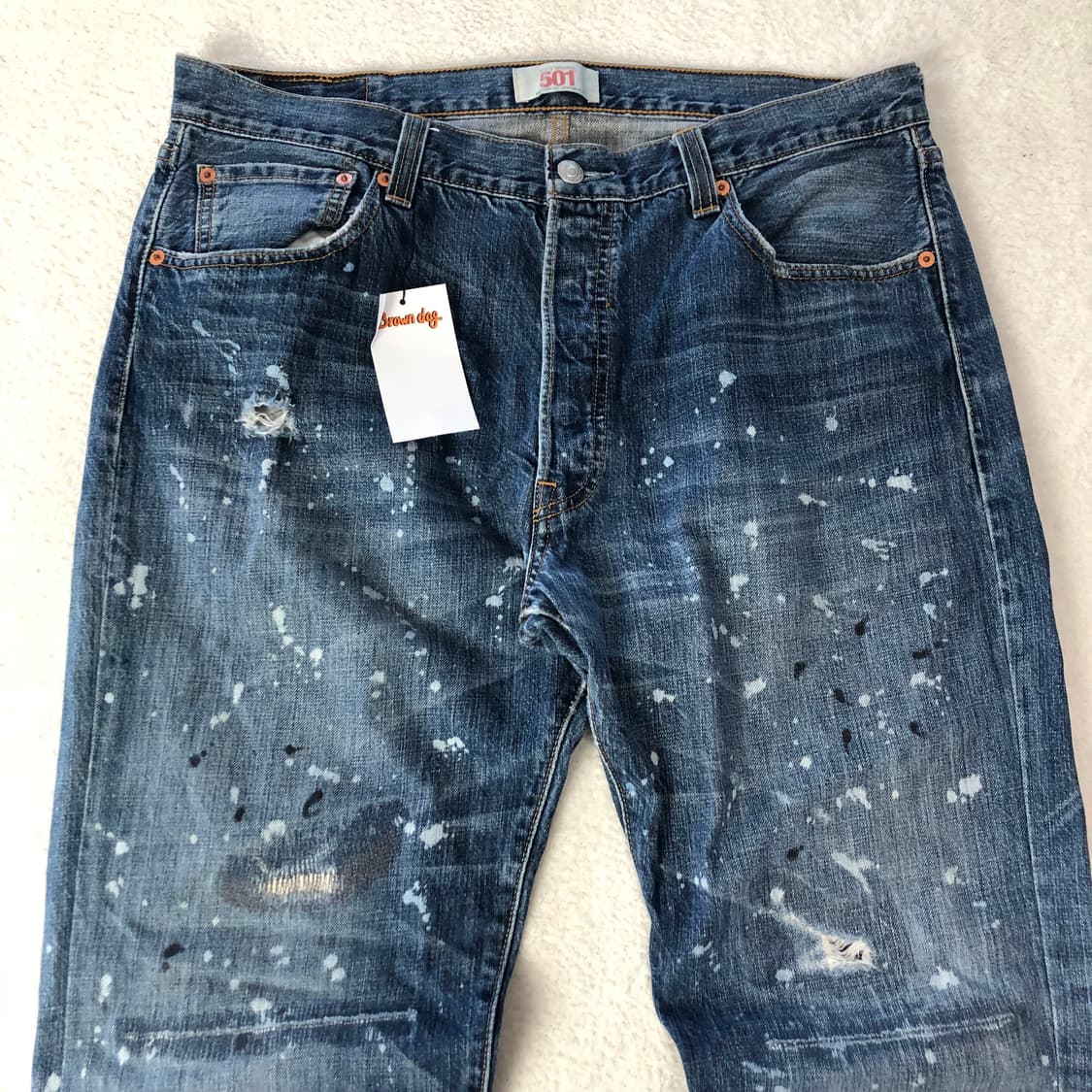 리바이스 501 페인팅 데님팬츠  상품이미지4