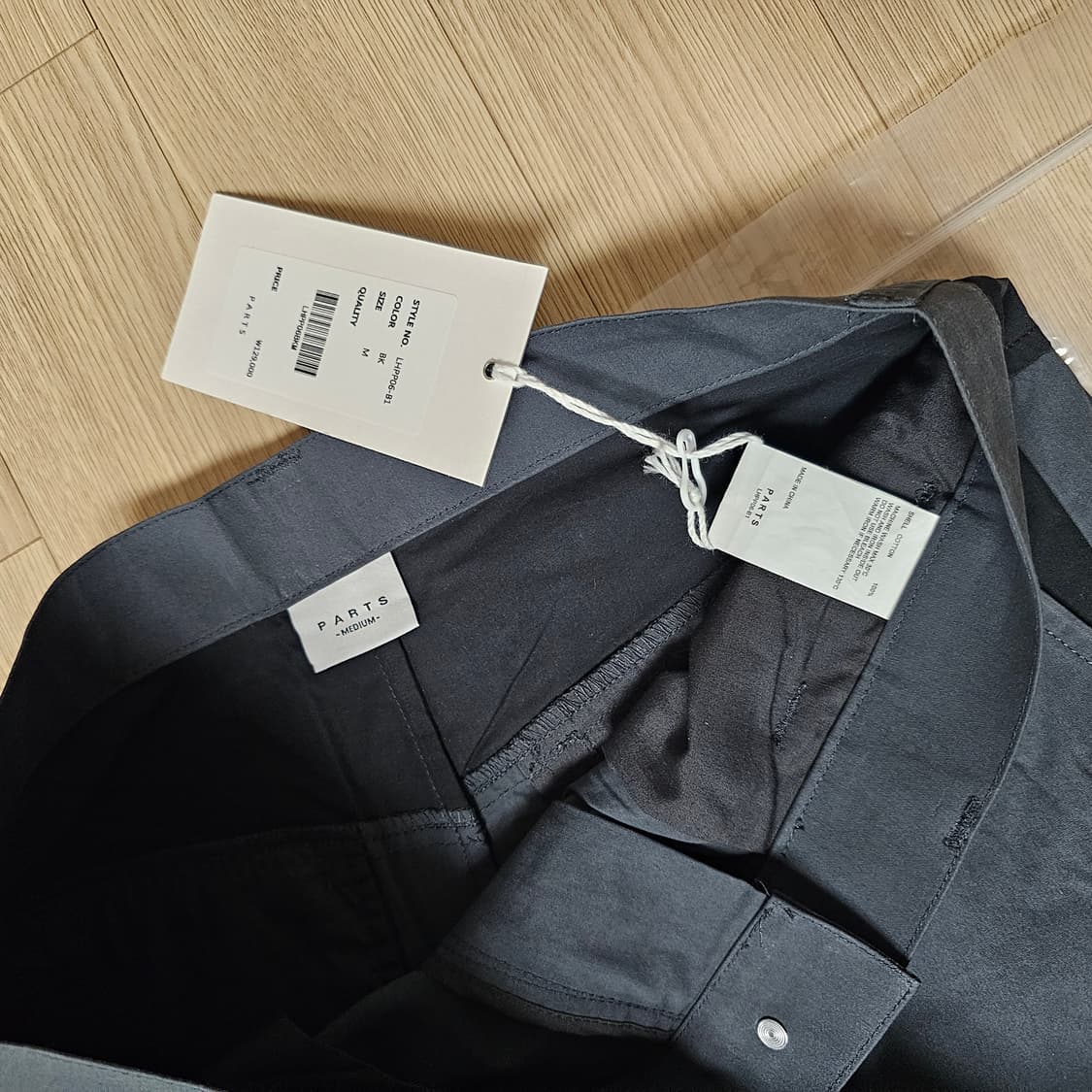 M 31 32 새제품) 파츠 parts 트랙팬츠 카고 바지 다크그레이 상품이미지7