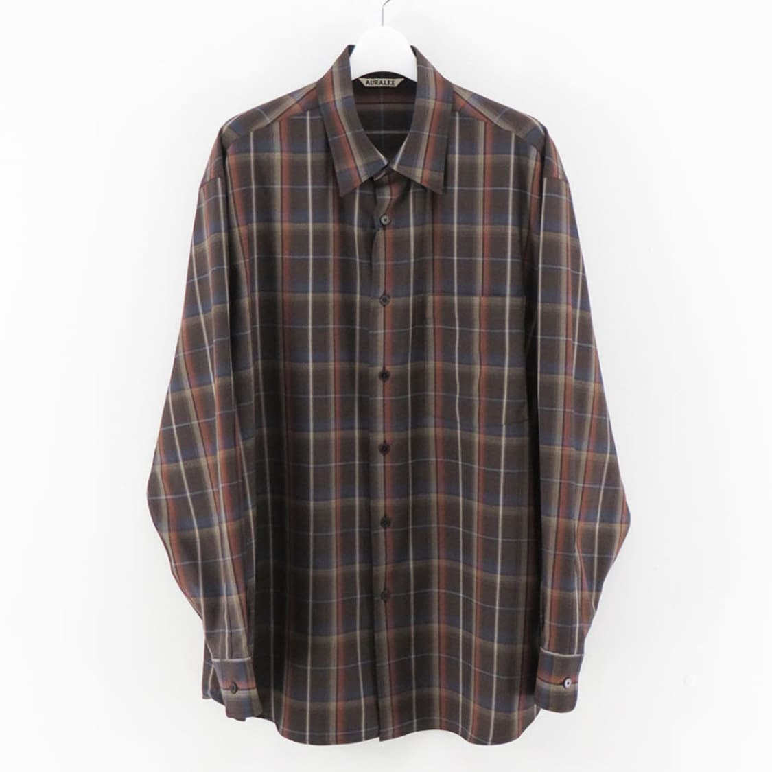 오라리 울셔츠 24SS SUPER LIGHT WOOL CHECK  상품이미지1