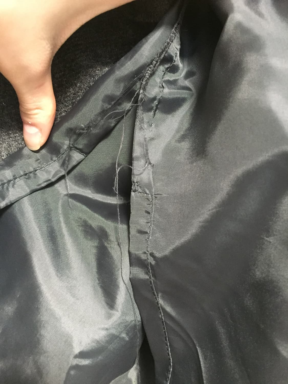 빈티지 차콜 단추 스커트 상품이미지3