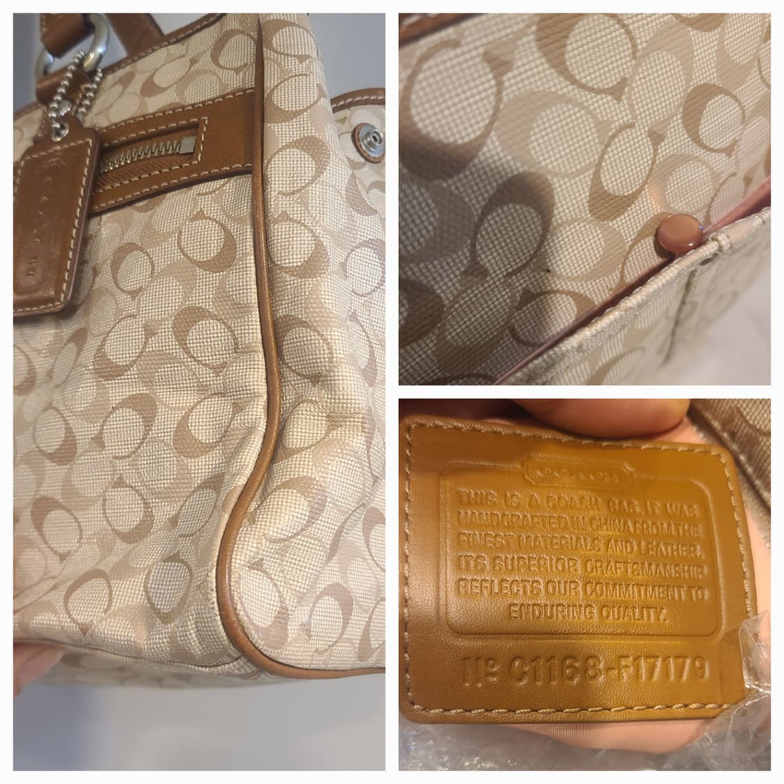 코치 F17179코티드컨버스 토트백 상품이미지6